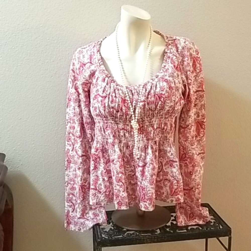 C.C. Outlaw Floral Size Medium M Shirt